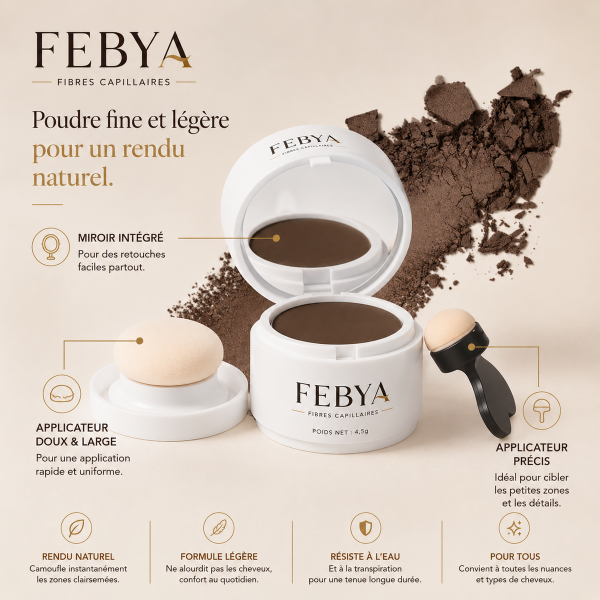 FEBYA™ | Poudre Densité Capillaire Adaptative --2 ACHETEES + 1 Offert