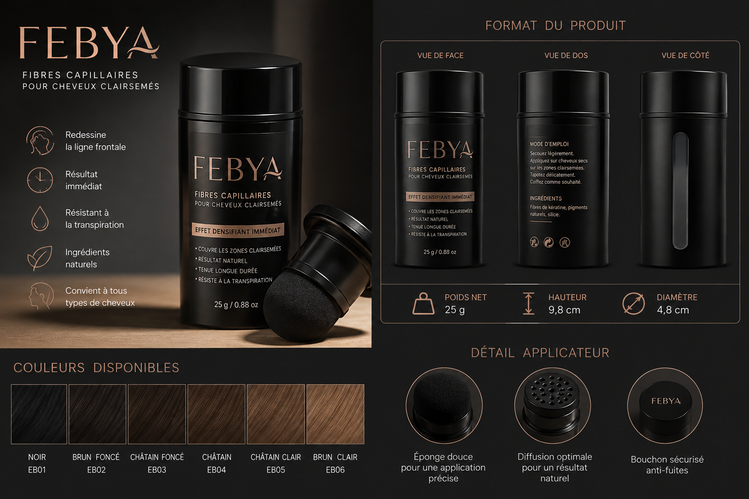 FEBYA™ | Poudre Densité Capillaire Adaptative