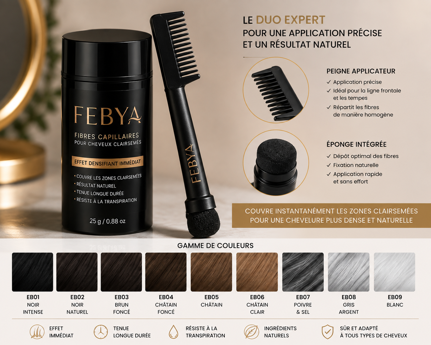 FEBYA™ | Poudre Densité Capillaire Adaptative