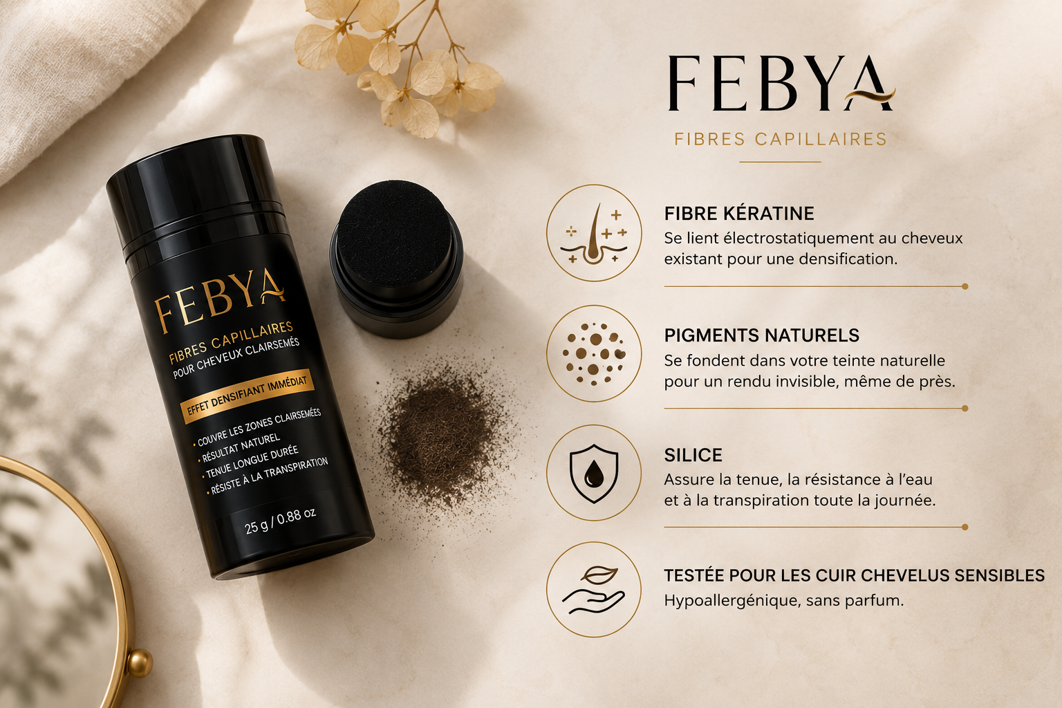 FEBYA™ | Poudre Densité Capillaire Adaptative